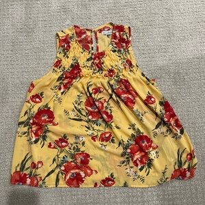 Abercrombie & Fitch Sleeveless Floral Blouse Medium